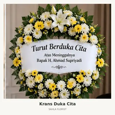 Krans Bunga Duka Medan Sunggal