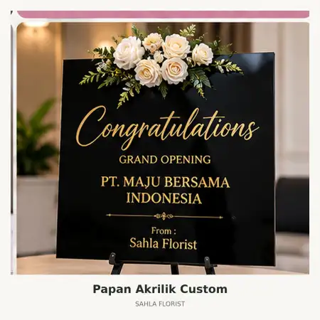 Papan Bunga Akrilik Medan Sunggal